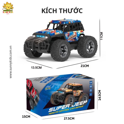 Xe đồ chơi Điều Khiển Từ Xa JJRC Q181 | Xe Địa Hình Off-Road | Đèn Led nhiều màu sắc
