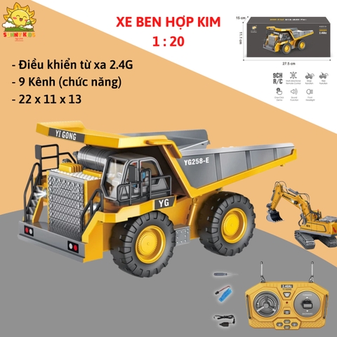 Xe Ben điều khiển từ xa - YI GONG - 9 Kênh