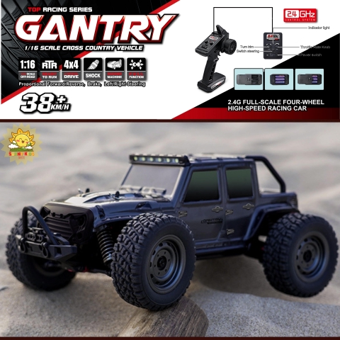 Xe địa hình điều khiển từ xa Jeep cao cấp GANTRY 1:16 - 38km/h