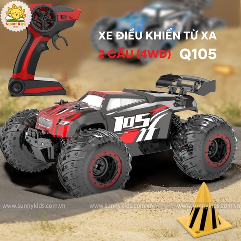 Xe địa hình đồ chơi Điều khiển từ xa 2 cầu (4WD) - JJRC Q105