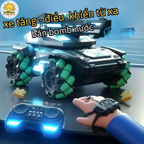 Xe Tank điều khiển từ xa - Bắn Bomb nước - JJRC Q171