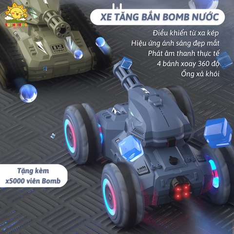 Xe tăng điều khiển từ xa phóng Bom nước - Q126B