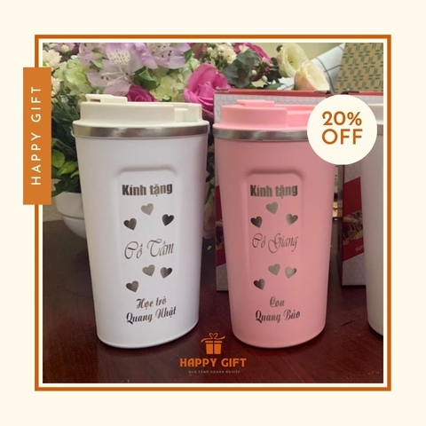 Cốc Giữ Nhiệt Cà Phê 510ml, 380ml Cốc Giữ Nhiệt Inox 304 BCGN.001