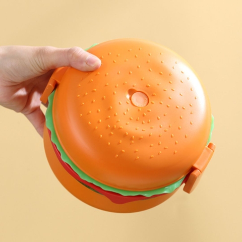 Hộp cơm hình Hamburger, hộp cơm văn phòng, hộp cơm trưa