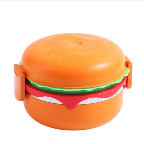 Hộp cơm hình Hamburger, hộp cơm văn phòng, hộp cơm trưa