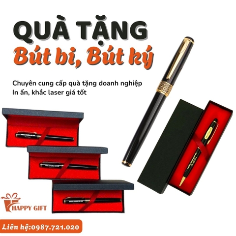 Tổng hợp các mẫu Bút ký khắc tên, logo theo yêu cầu, quà tặng doanh nghiệp, quà tặng sự kiện