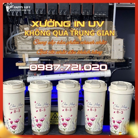 Ly giữ nhiệt coffee dung tích 530ml, thiết kế mới tối giản, tiện lợi có ống hút