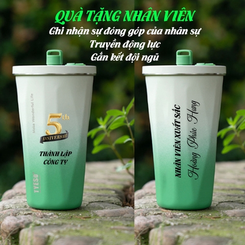 🧊 CỐC GIỮ NHIỆT TYESO 600ML – THIẾT KẾ HIỆN ĐẠI, TIỆN LỢI MỖI NGÀY