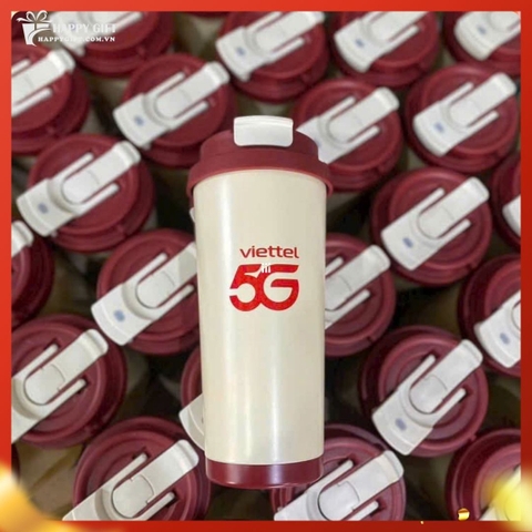 Ly giữ nhiệt coffee dung tích 530ml, thiết kế mới tối giản, tiện lợi có ống hút