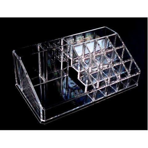 Khay đựng son khay đựng mỹ phẩm 16 ô mika chắc chắn