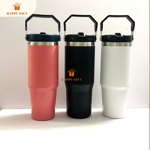 Cốc giữ nhiệt , ly giữ nhiệt 900ml inox 304 chống han rỉ, an toàn với 2 đầu uống tiện lợi