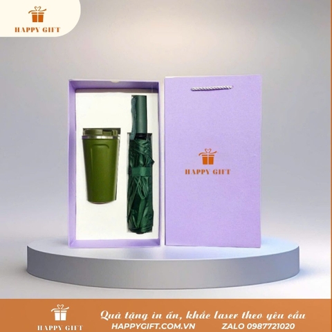 🎁 SET Ô CẦM TAY KÈM CỐC - BÌNH GIỮ NHIỆT - S05