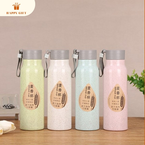 Bình Giữ Nhiệt Lúa Mạch Lõi Thủy Tinh 350ml