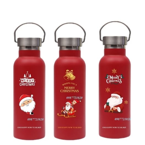 🎄 SET QUÀ GIÁNG SINH CAO CẤP – BÌNH GIỮ NHIỆT & LY QUÀ TẶNG 🎄