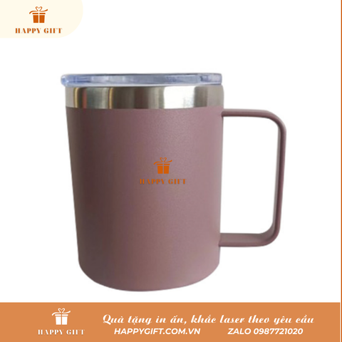 Cốc Coffee giữ nhiệt có tay cầm phong cách Hàn Quốc