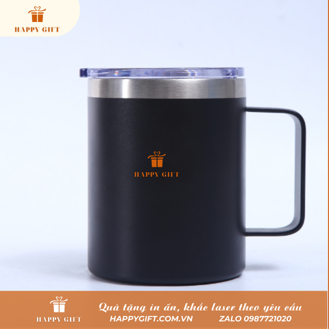 Cốc Coffee giữ nhiệt có tay cầm phong cách Hàn Quốc