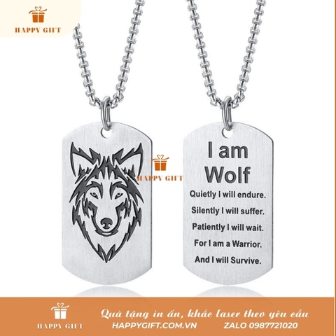 Khắc laser thẻ bài lính Dogtag