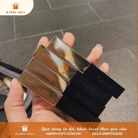 Khắc Laser Thỏi son theo yêu cầu tại Laser Hoàng Mai, ,khắc laser quà tặng doanh nghiệp, quà tặng sự kiện