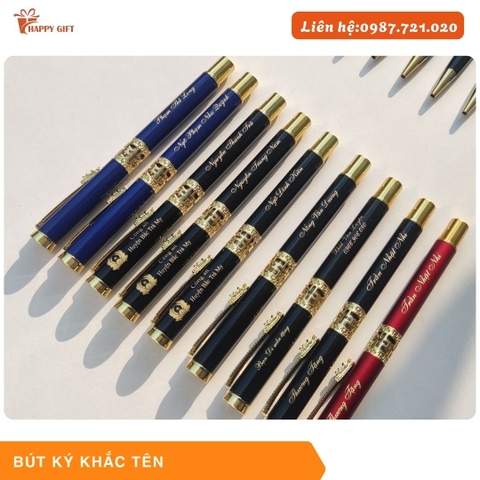 Bút Ký Đầu Rồng kèm hộp đựng - Khắc Tên, Chữ, Logo theo yêu cầu