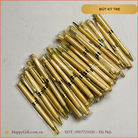 Bút ký nắp xoay màu gỗ khắc tên, logo theo yêu cầu, quà tặng doanh nghiệp, quà tặng sự kiện
