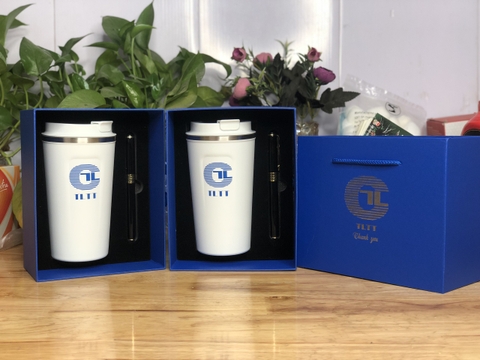 Sét quà tặng Bình giữ nhiệt 510ml khắc tên theo yêu cầu, cốc giữ nhiệt 8-12h
