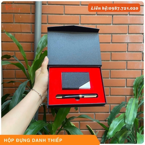 🎁 SET HỘP ĐỰNG DANH THIẾP + BÚT KÝ CAO CẤP