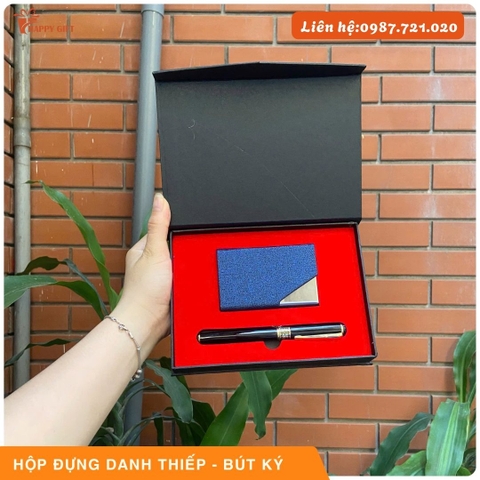 🎁 SET HỘP ĐỰNG DANH THIẾP + BÚT KÝ CAO CẤP