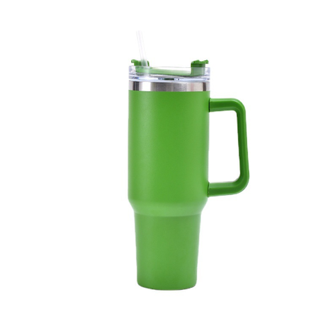 Cốc Coffee giữ nhiệt cầm tay nắp trong suốt có ống hút, Cốc giữ nhiệt in khắc tên logo