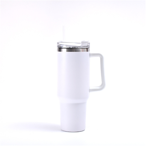 Cốc Coffee giữ nhiệt cầm tay nắp trong suốt có ống hút, Cốc giữ nhiệt in khắc tên logo