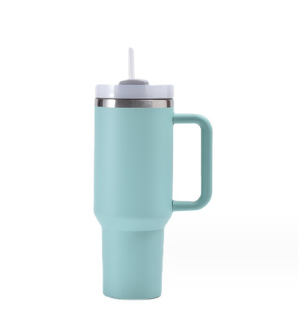 Cốc Coffee giữ nhiệt cầm tay có ống hút, Cốc giữ nhiệt in khắc tên logo