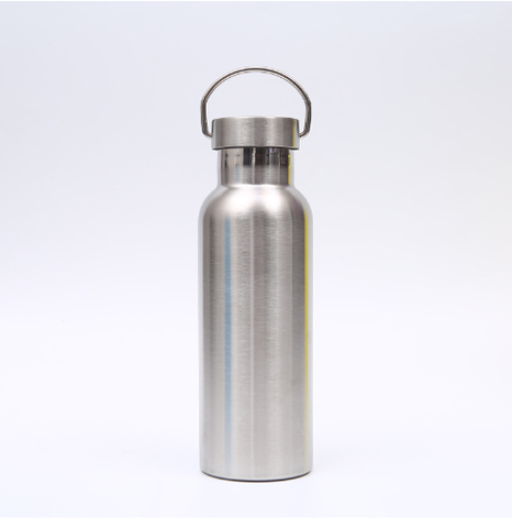 Bình giữ nhiệt hình chai nước có quai xách 1000ml, Bình giữ nhiệt in khắc tên logo