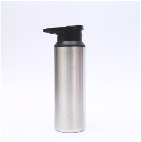 Bình giữ nhiệt thể thao inox có quai xách nhựa, Bình giữ nhiệt in khắc tên logo