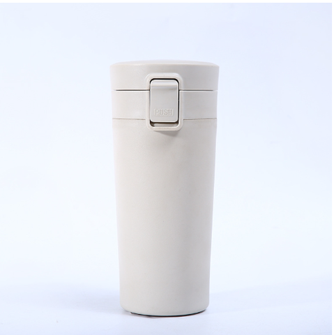 Cốc coffee giữ nhiệt Kamiyoshi nắp khóa móc, Cốc giữ nhiệt in khắc tên logo thương hiệu