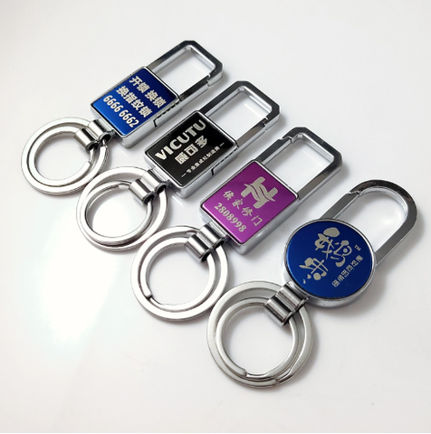 Quà tặng móc khóa khắc tên, móc khóa kim loại  MK111 khắc tên, quà tặng doanh nghiệp