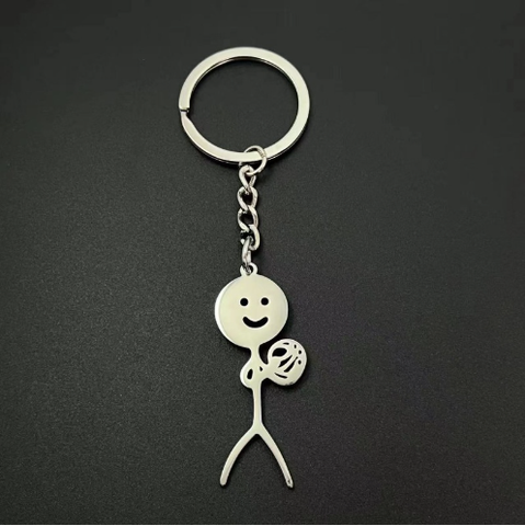 Quà tặng móc khóa khắc tên, móc khóa Stickman vui nhộn khắc tên, quà tặng doanh nghiệp