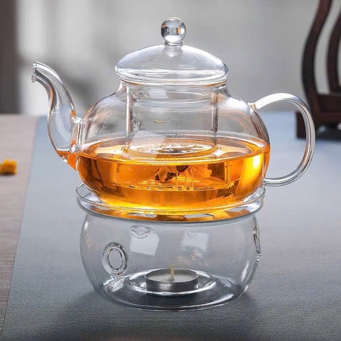 Bình trà thủy tinh cao cấp chịu nhiệt sang trọng