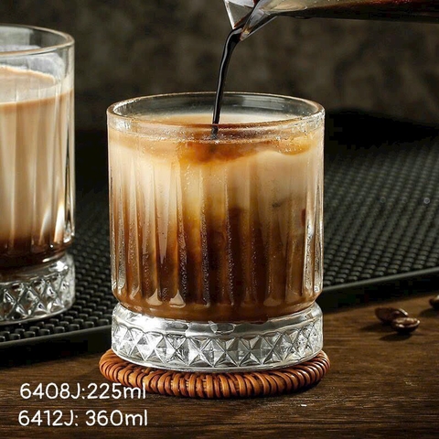 Mã 10- Bộ 6 ly thủy tinh chịu nhiệt cao cấp dùng uống nước hoặc rượu tây