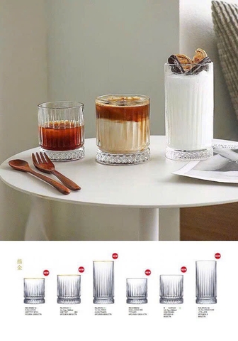 Mã 11- Bộ 6 ly thủy tinh chịu nhiệt cao cấp dùng uống nước hoặc rượu tây