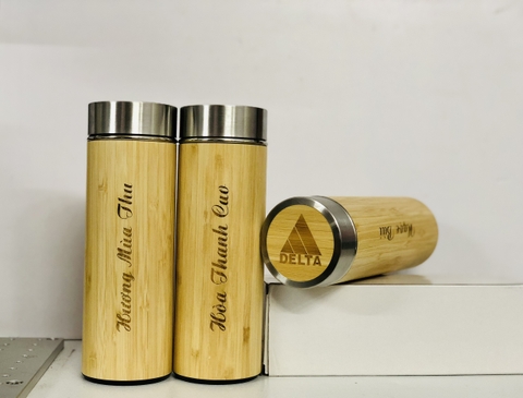 BỘ QUÀ TẶNG 3 MÓN TRE GIFT SET GỒM BÌNH GIỮ NHIỆT, SỔ TAY KÈM BÚT KÝ - S02