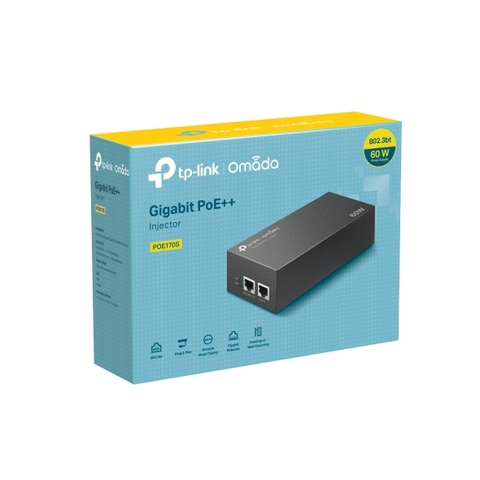 Adapter PoE++ Tp-Link Omada TL-POE170S | Cổng 1Gb | 60W