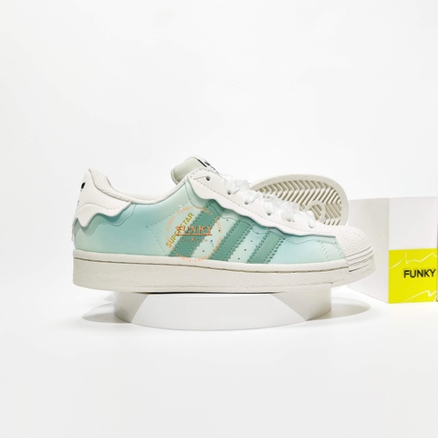 Giày Das Superstar Capuchino phối Xanh Cao Cấp