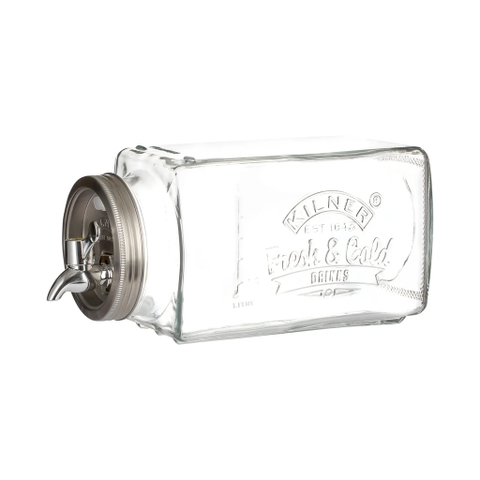 Kilner - Bình nước thủy tinh Fridge - 3L (Mới)