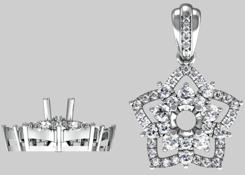 Mặt dây  Crytal Elegance MDKC30