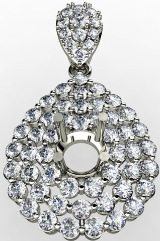 Mặt dây  Crytal Elegance MDKC31