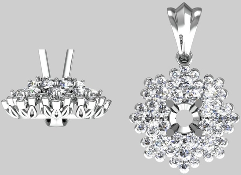 Mặt dây  Crytal Elegance MDKC33