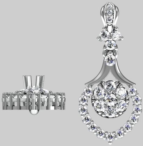 Mặt dây chuyền Radiant Elegance MDMS28