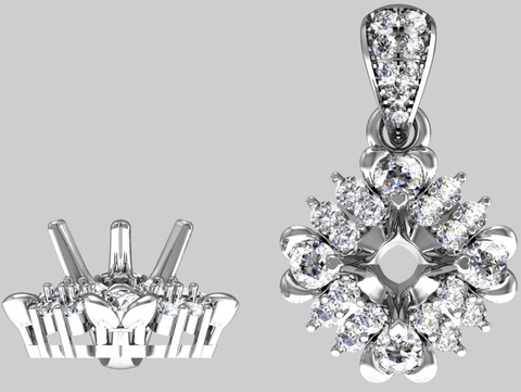 Mặt dây chuyền Radiant Elegance MDMS34