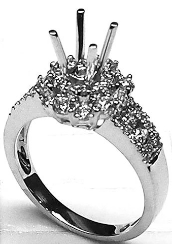 VỎ NHẪN NỮ KIM CƯƠNG NUKC180