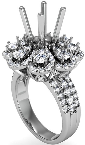 VỎ NHẪN NỮ KIM CƯƠNG NUKC202