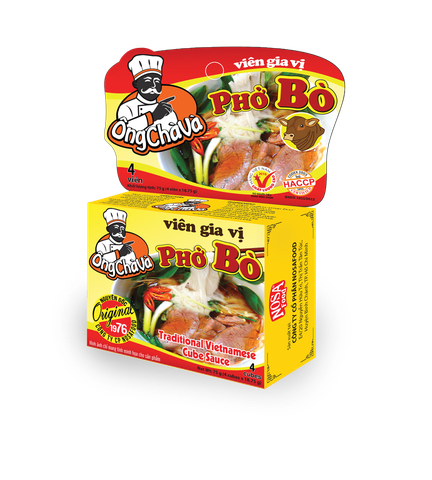 viên gia vị phở bò ông chà và -4 viên　シ-ズニング　フォ-ボ-